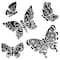 The Crafter&#x27;s Workshop Solid Butterflies Stencil, 6&#x22; x 6&#x22;